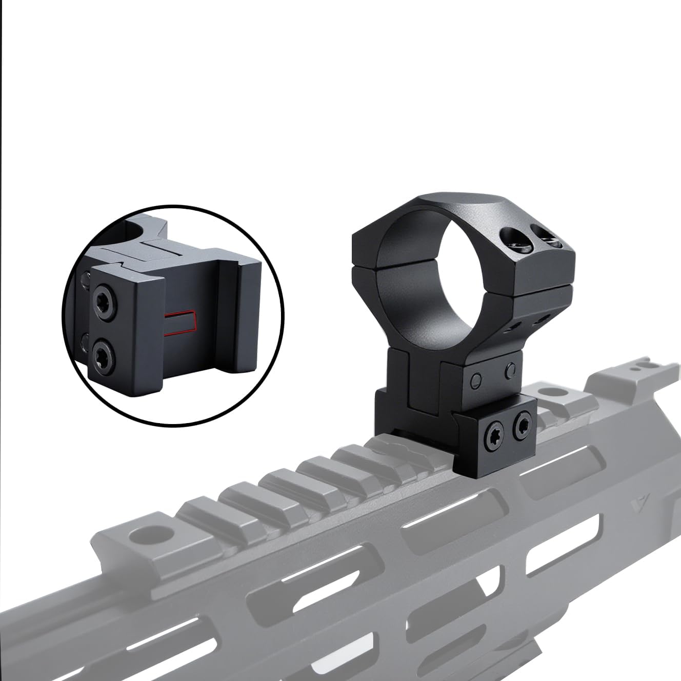 Adjustable Elevation Scope Rings Compatible for Weaver/Picatinny