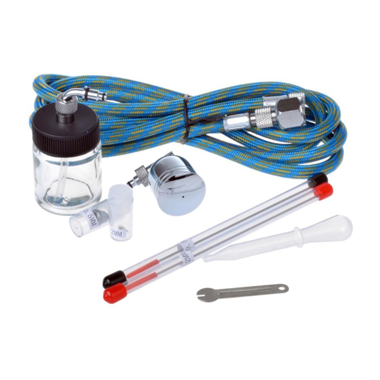 TOKIDNY Kit Aérographe Avec Compresseur Ensemble Complet De Peinture Spray Pour Gâteaux Art Corporel Et Double Action Léger Et