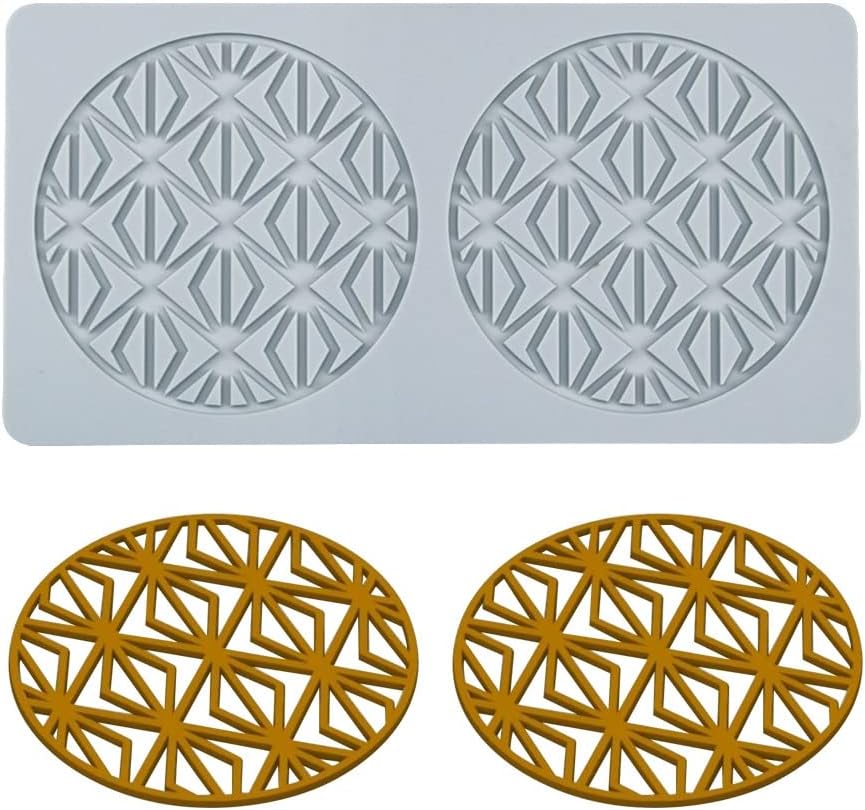 Geometric Silicone Fondant Cake Mold Geometric Shape Candy Molds Chocolate Candy 3D Cupcake Decorating Silicone Moulds, Sugar Craft Cake Decoration, Cupcake Top, Polymer Clay