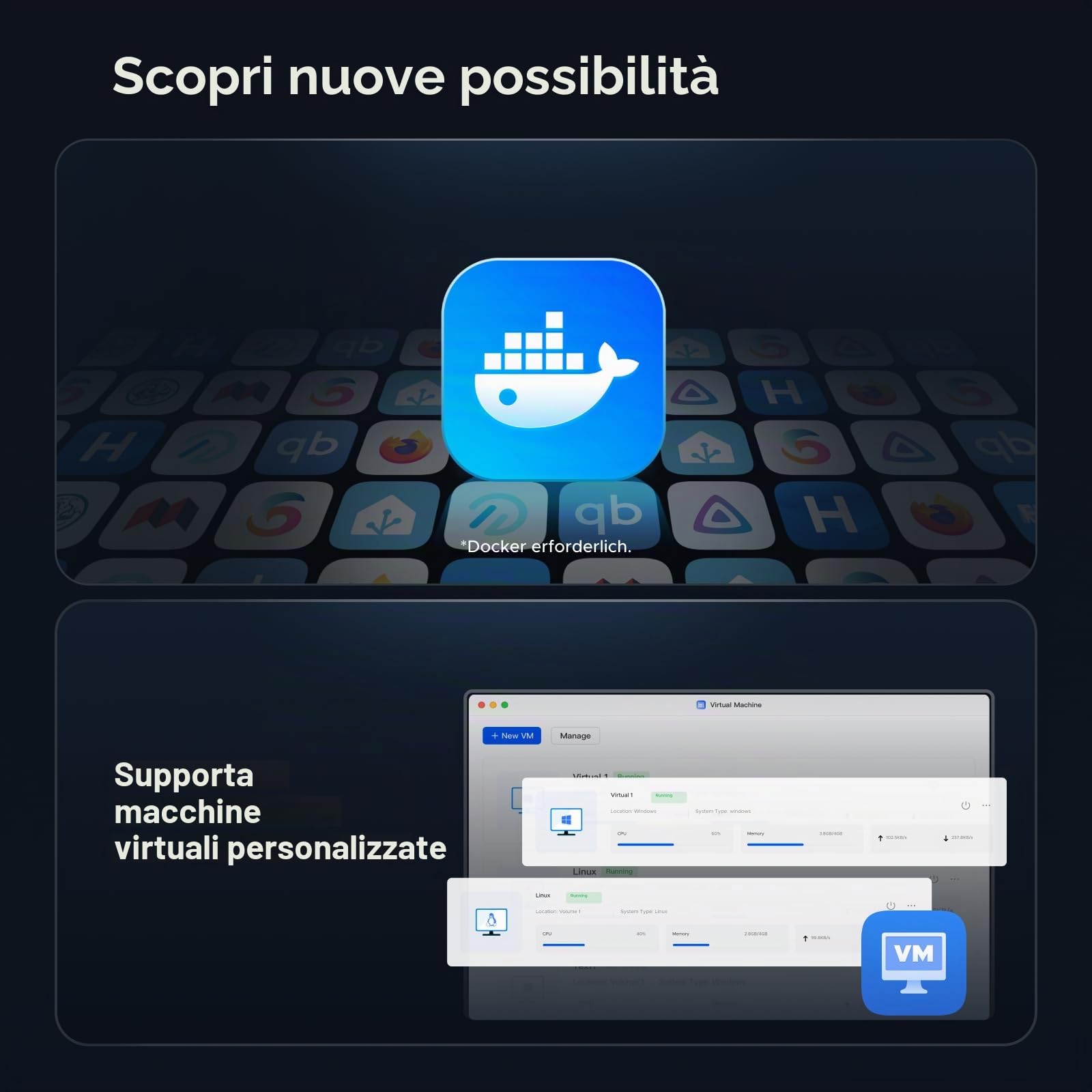 UGREEN NASync DXP4800Pro NAS a 4 alloggiamenti con UPS