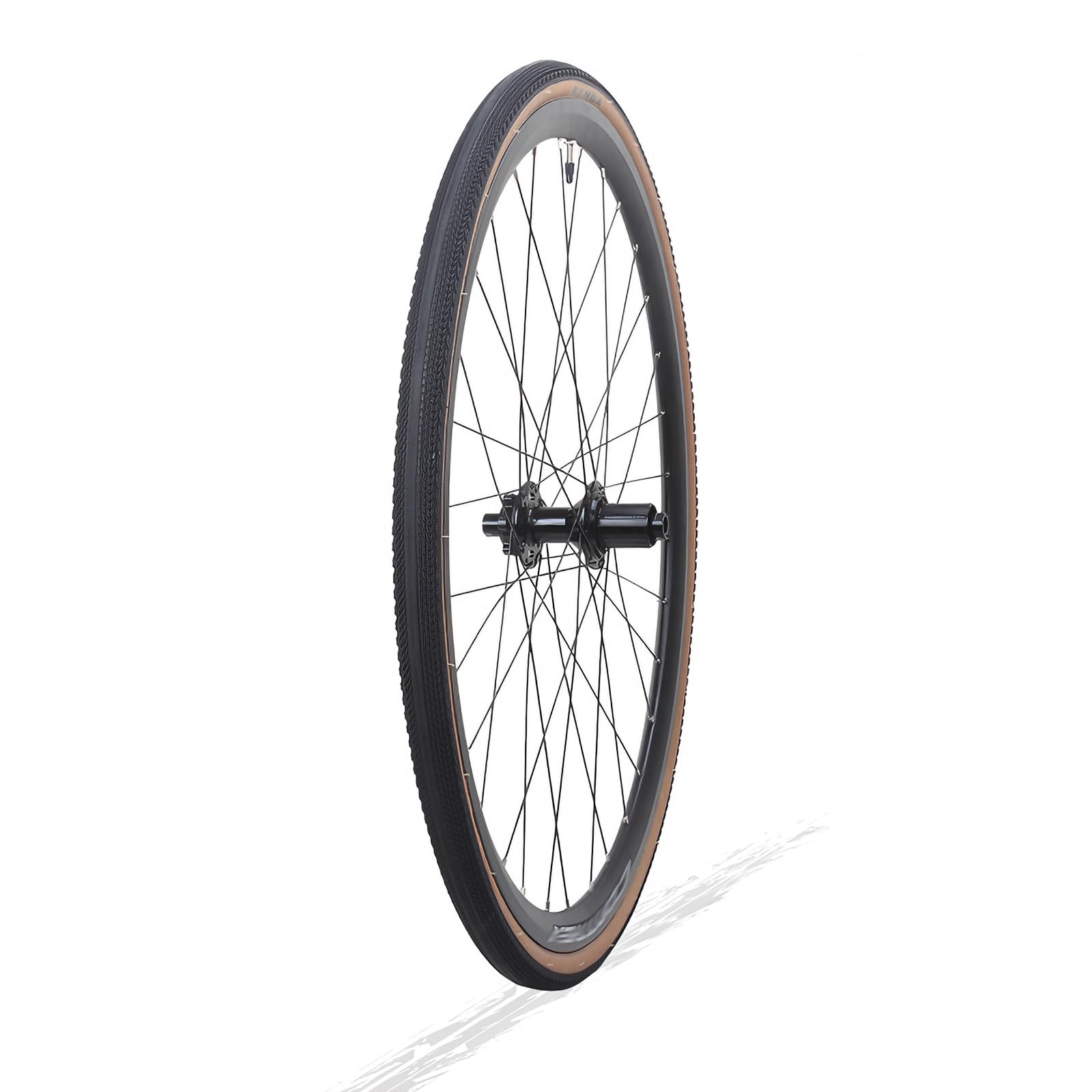 ZXGSXIOU 700C Road/Gravel Bikes Wheels Thru Axle 12X100mm/12X142mm Aluminum Alloy Wheelset With Inner Tube And Outer Tire Disc Brake 32H Hubs For 7/8/9/10/11/12 Speed Cassette 120 Clicks