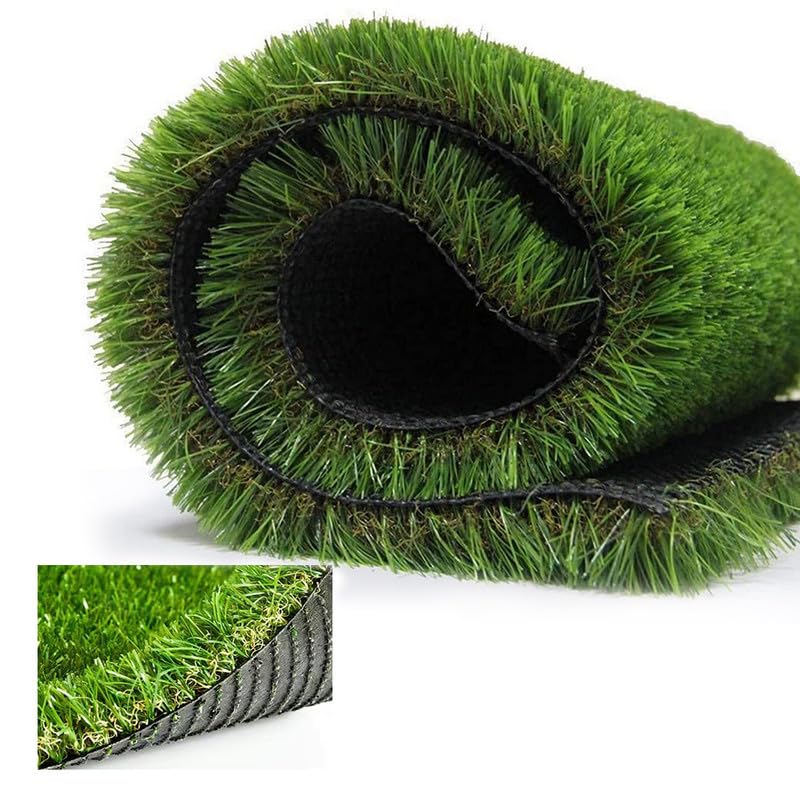 SUWUYUE Artificial Grass Turf Lawn, 4FT x 6FT (24 Squuare Feet) 1.38 inch Realistic Synthetic Grass Mat, 35mm Thick Indoor Outdoor Grass Rugs Landscape for Pets,Patio, Garden, Home Decor