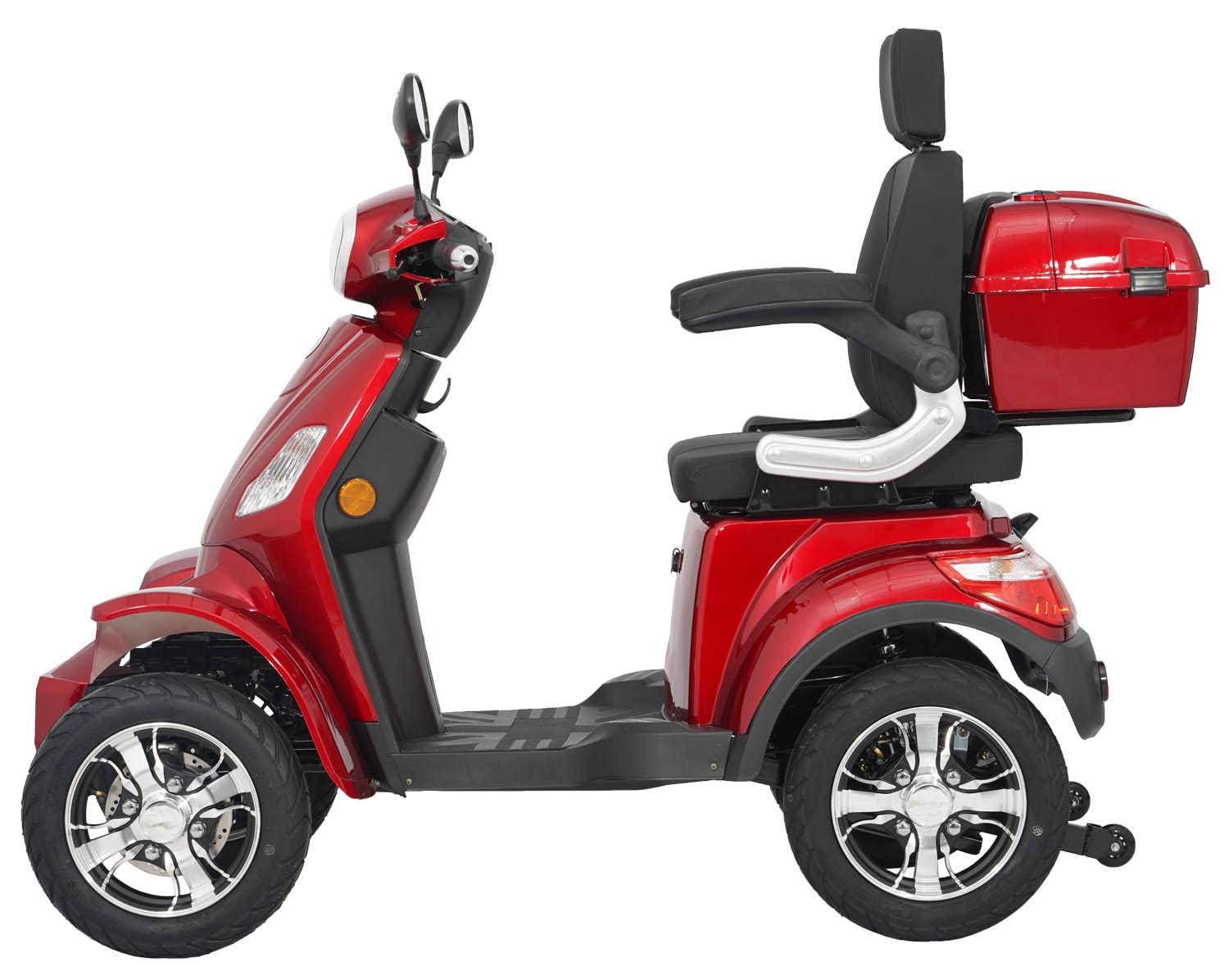 Elektromobil “Vita Care 4000 Li”, 25 km/h, 30Ah, 75 Kilometer Reichweite, Lithium Akku, Seniorenmobil, E-Mobil, Senioren, Seniorenroller Straßenzulassung, Elektrofahrzeug, Rot