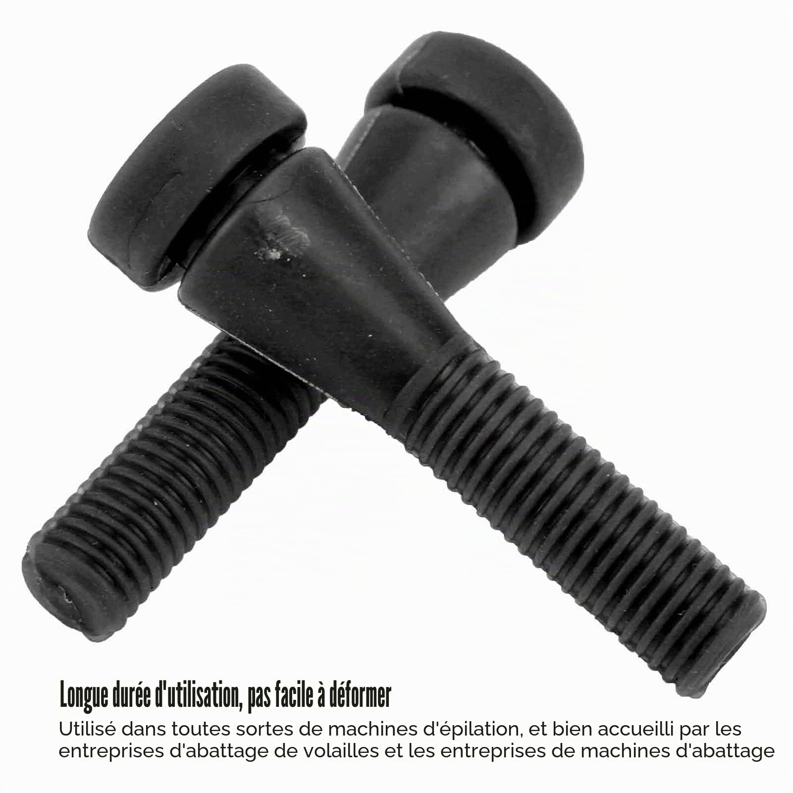 Plumeuse de Poulet, 50 pcs Doigts Doux Plumeuse pour Oie pour Canard pour Plumer la Caille(Le Noir)