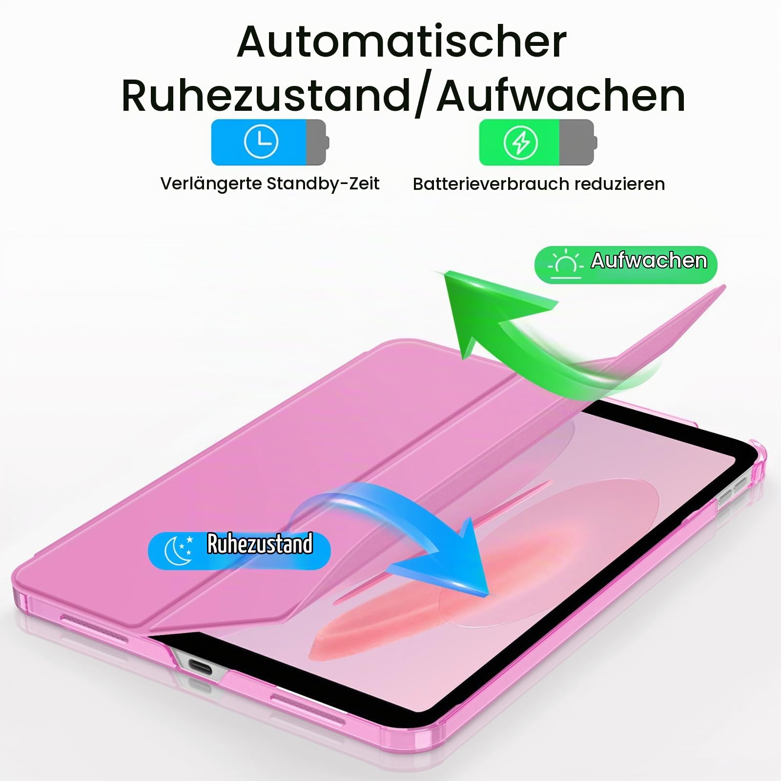 Fintie Hülle für iPad (A16) 11. Generation/iPad 10. Gen, Lilac Rosa – Ansicht 7
