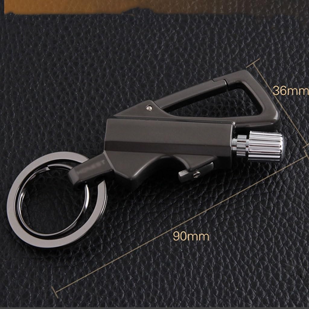 2-Pack of Waterproof Match Lighters That Never Go Out, Multi-Functional Keychain Bottle Opener, Reusable, Camping Essentials with Unlimited Matches(3pc)