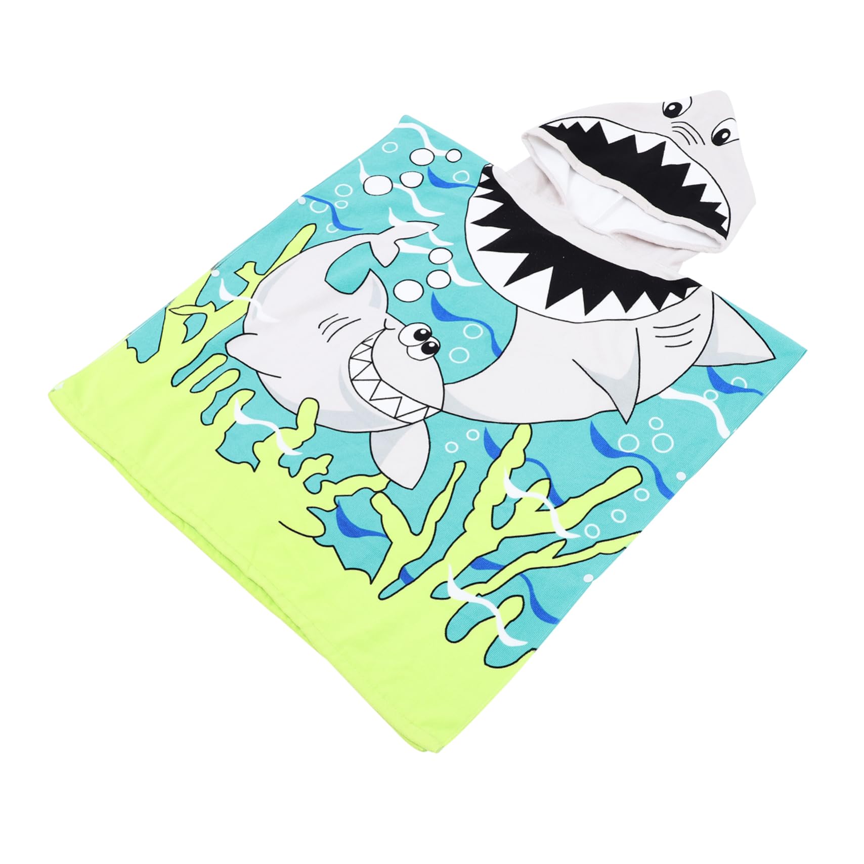 Serviette de bain pour garçon fille cape de bain microfibre douce absorbante requin