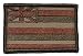 Flag of Hawaii, Hawaiian Flag 2x3 Military Patch / Morale Patch - Coyote
