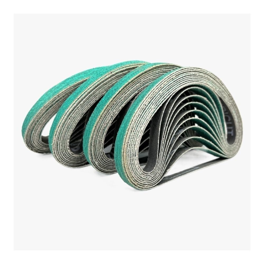 SHALLEZSOU Sander belt 10pcs 577F Zirconium Corundum Belt 3/8"x13"Abrasive Sanding 10x330mm Grit 40/60/80/120 for Metal Grinding Tool(40)