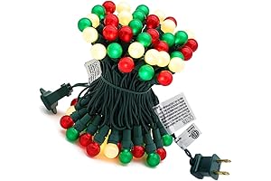 Red, White & Green Christmas Lights