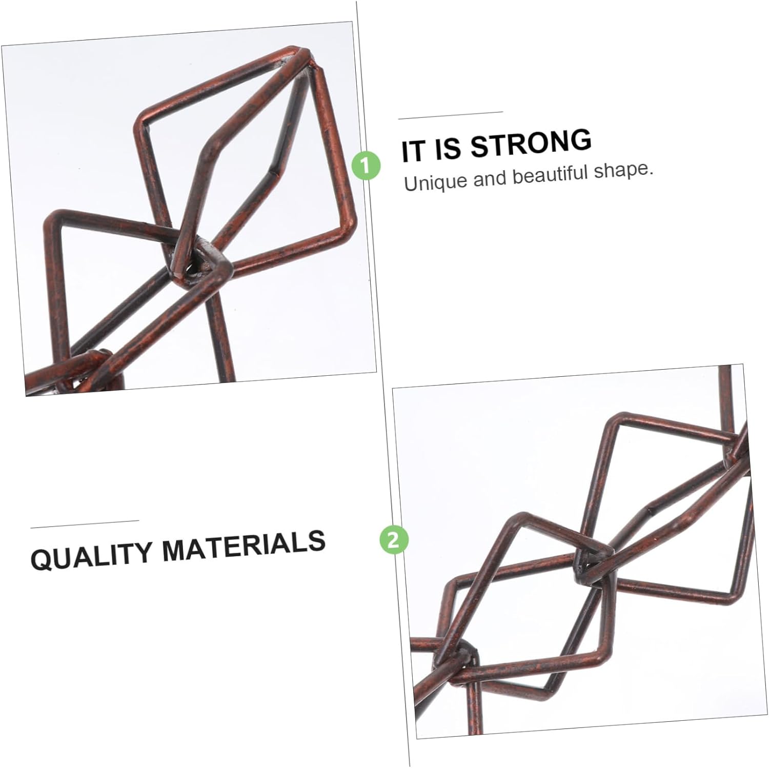 LIOOBO Rain Chain and Drainage Chain Set Aluminum Material Diamond Shape Easy Install for Gutters