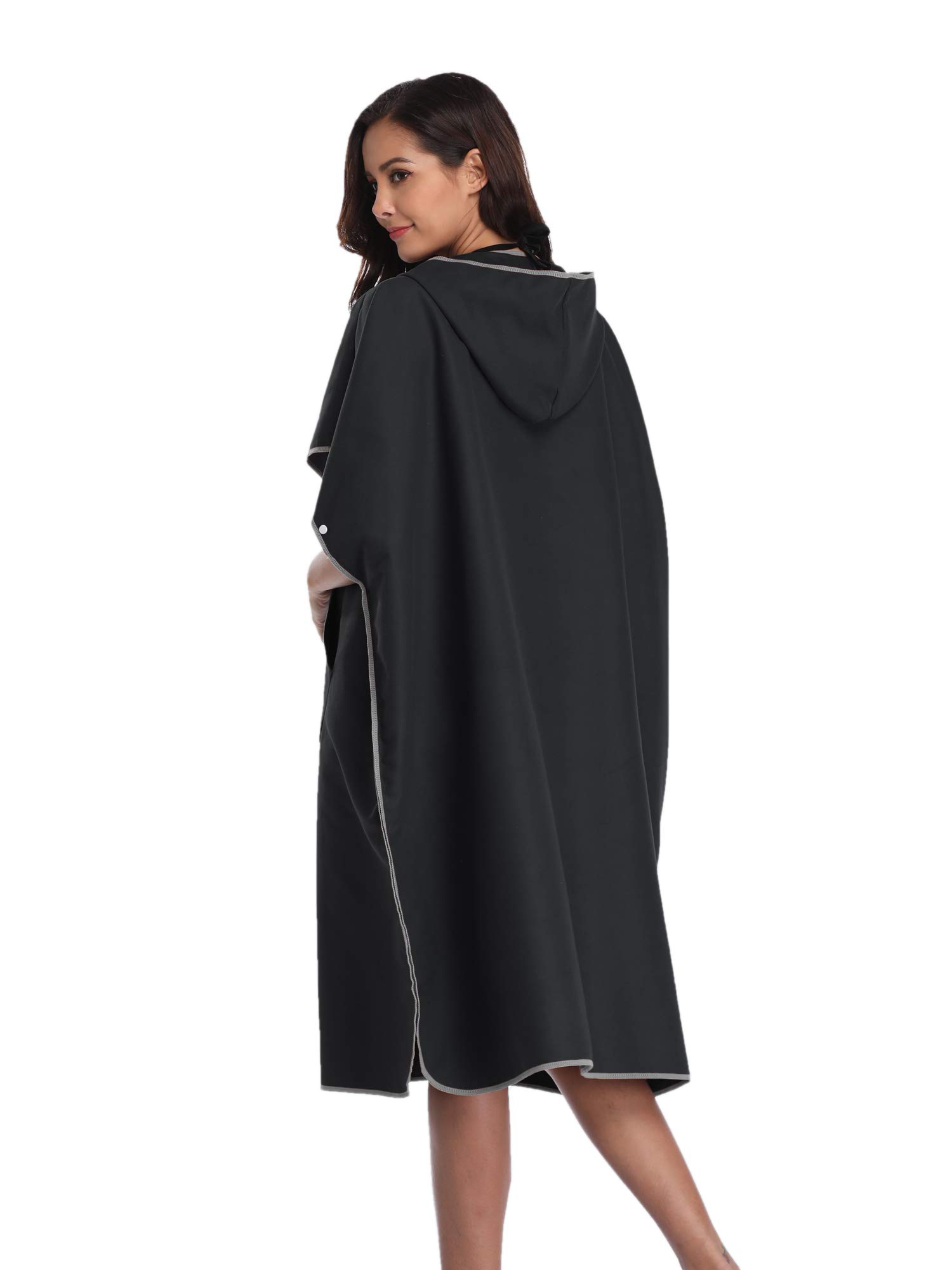 FLYILY Veranderende Handdoek Poncho Hooded lichtgewicht Microfiber Surf
