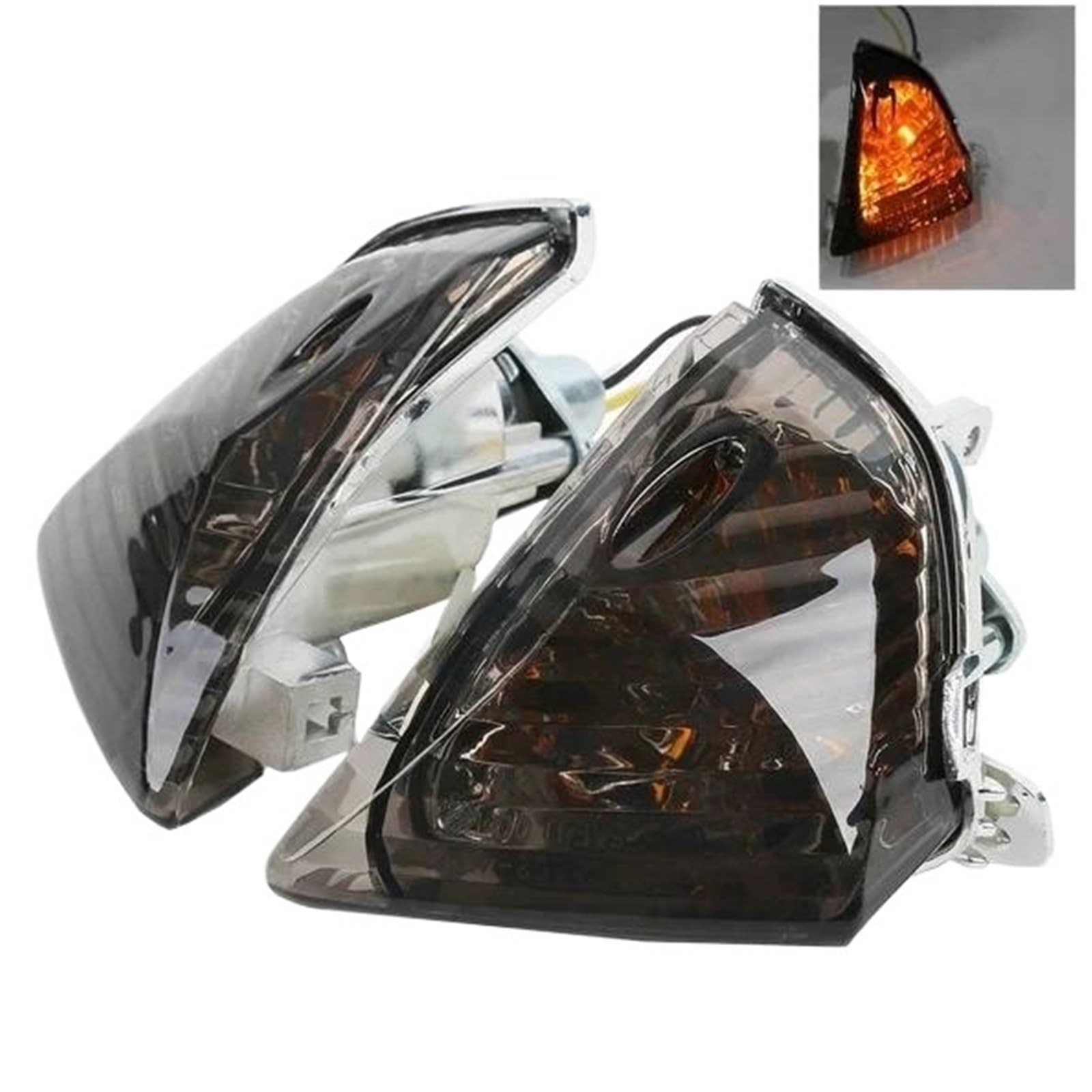 Indicadores de motocicleta Luces De Señalización Para Motocicleta Para Suzuki Para GSXR600 GSX-R750 2006-2007 Para K7 GSXR1000 2005-2006(Clear)