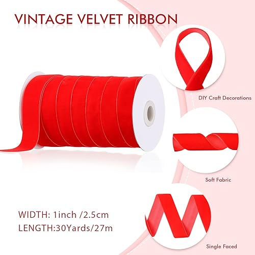 Miniatura 473 de Chuangdi 3/8 pulgadas, 60 yardas, cinta de terciopelo azul verde azulado de Navidad, cintas anchas de terciopelo vintage para adornos de árbol