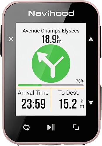 L2 GPS Bike Computer, 2" Color LCD Wireless Cycling Computer,Bike Speedometer Bluetooth ANT+, IPX7 Waterproof, Auto Backlight, Supports