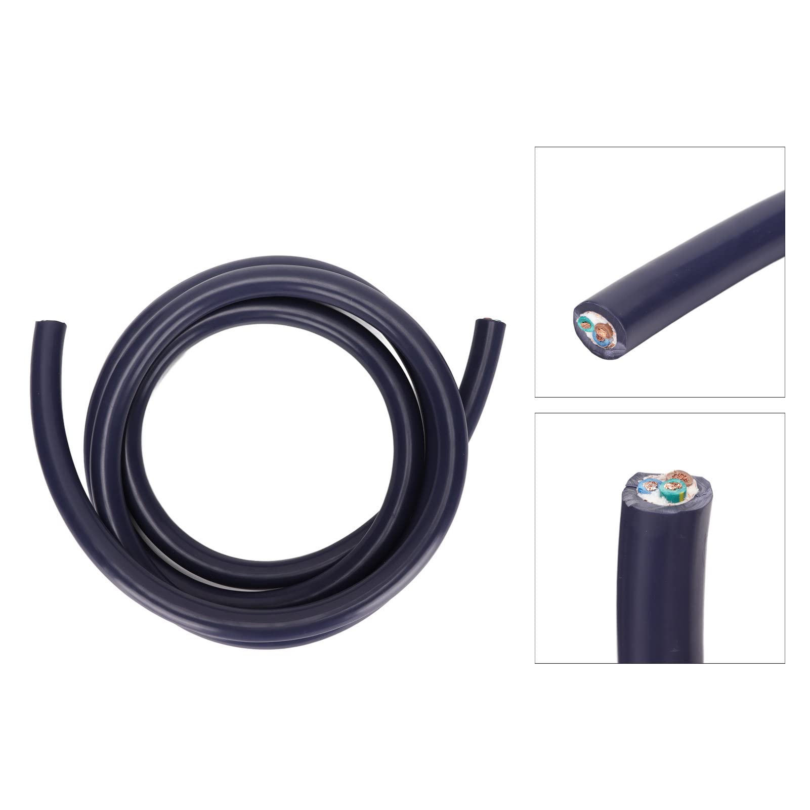 Miedziany Kabel Zasilający 12 AWG OFC Wysokiej Jakości Dźwięk do Kina Domowego 6,6 Stopy do Systemów Dźwiękowych HiFi