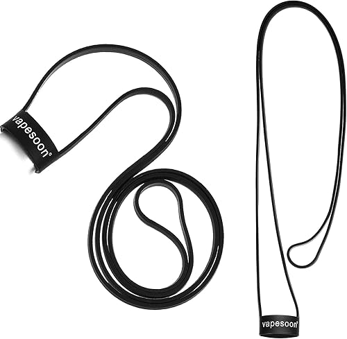 Shappy 2 piezas de colgante de silicona antideslizante para collar con cordón de silicona, soporte para bolígrafo de 19 a 0.984in, hogar, oficina,