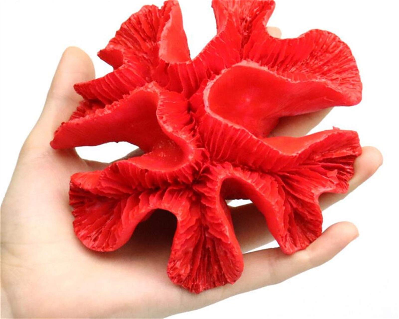 HongYi Red Resin Artificial Sea Marine Coral for Fish Tank Aquarium Decoration Landscaping