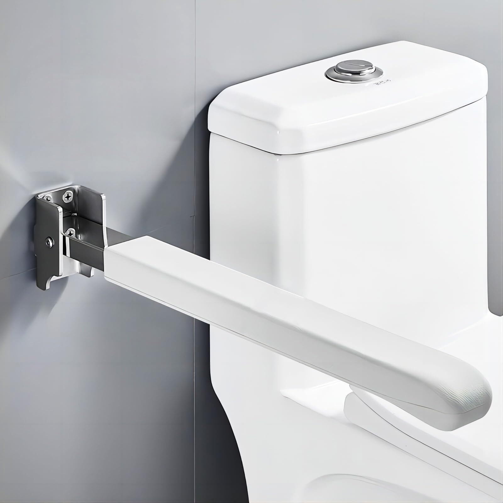 Maniglia di Sostegno per WC Pieghevole per Anziani Incinte Sicurezza per disabili Supporto per Sedile da Bagno Barra di Sicurezza per WC per Bagno di casa, ospedali, Case di Cura, Hotel (Dimensioni