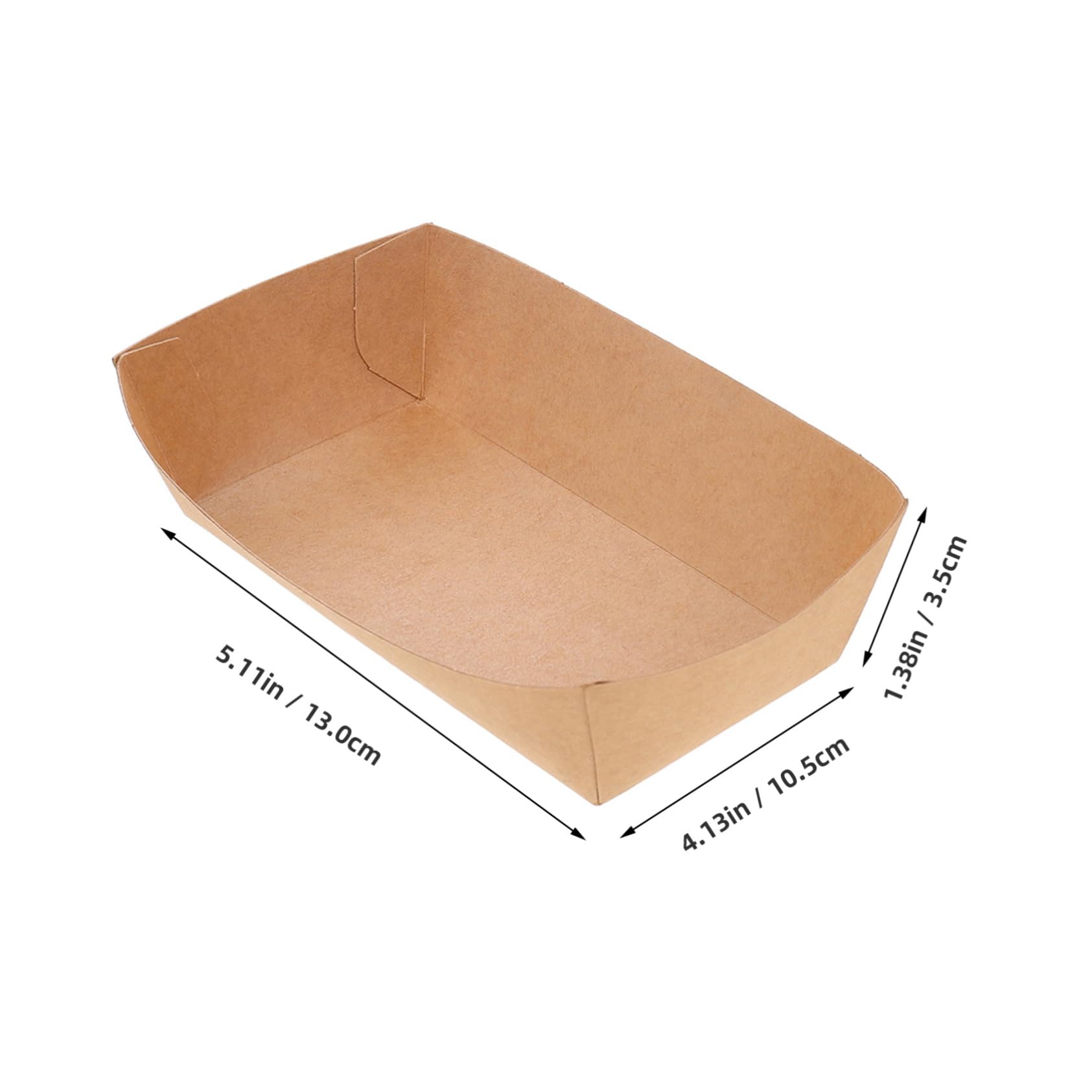 Gatuida 100Pcs Snack Containers Oil Paper Food Trays for Hot Dogs Fries and Snacks for Parties Picnics and Food Service