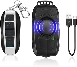Bicycle Alarm with Remote Control - USB Rechargeable, Waterproof, 120dB Super Loud Anti-Theft Alarm with Vibration Sensor ...