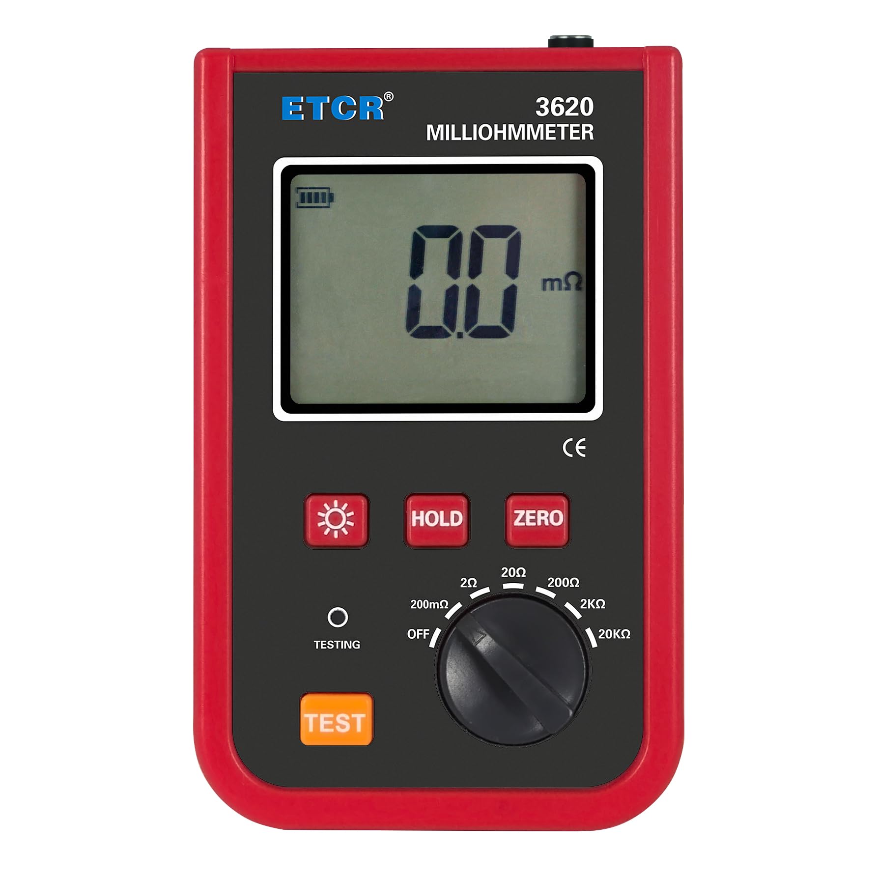 ETCR3620 High Precision Milliohmmeter 1m? to 20.0k? Digital Milli ohm Meter Resistance Tester 4 Wire Micro Ohm Meter