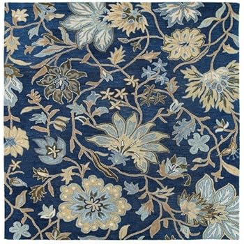 Amazon Com Kaleen Rugs Brooklyn Collection 5304 17 Blue Hand Tufted 8 X 11 Rug Furniture Decor