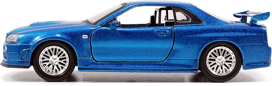 【SKYLINE GTR】 フィギュア　ブルー　スカイライン Nissan Skyline GT-R (R33) RHD (Right Hand Drive) Blue 