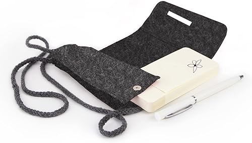 Miniatura 7 de Three by Three Seattle Mini portátil TOTE.PAD de 5.5 x 2.5 pulgadas con estuche de fieltro y bolígrafo para notas, bocetos, escuela y viajes (verde)