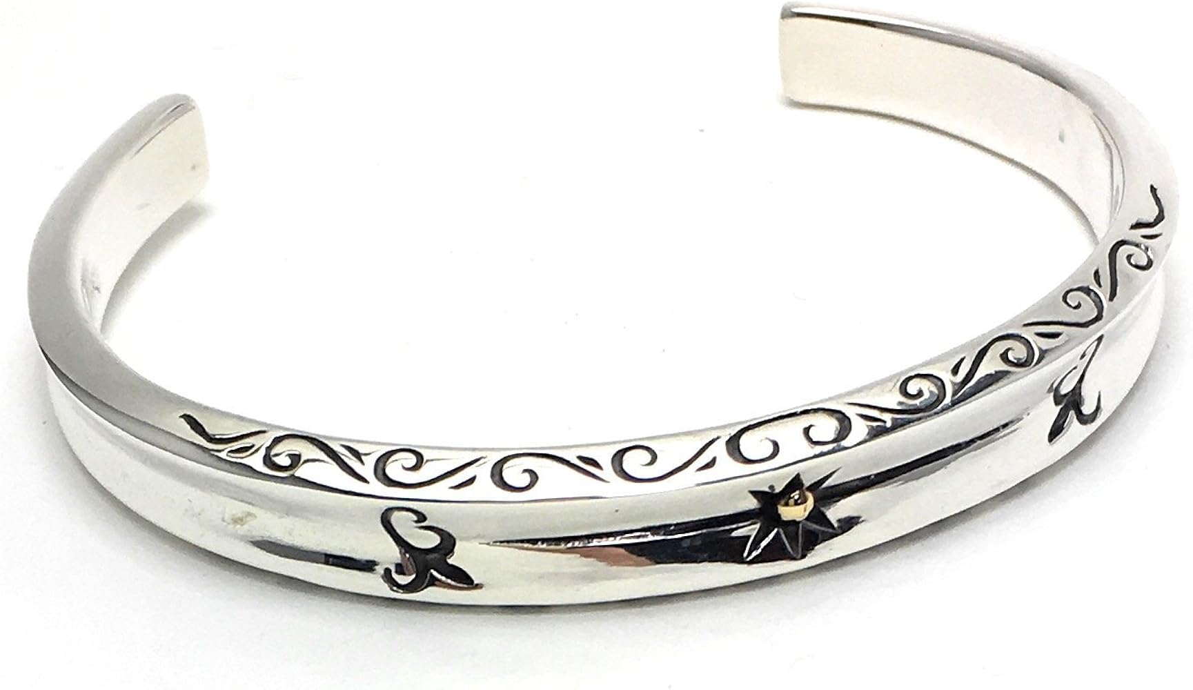 Amazon | 【silver925 PLUS】ネイティブ太陽バングル【シルバー925