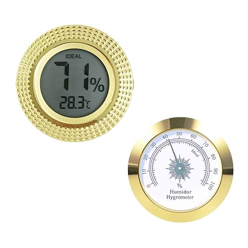 Cigar Digital Hygrometer - High Precision Adjustable Digital LCD-Monitor Hygrometer