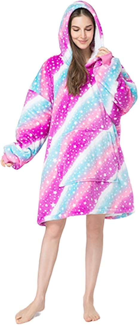 Para Mujer Sudadera con Capucha de Gran Tamaño Suéter de Lana Gigante con  Mangas Tipo Manta Ropa de Invierno（#hmy848 Blue） | Linio Colombia -  GE063SP15WY0BLCO