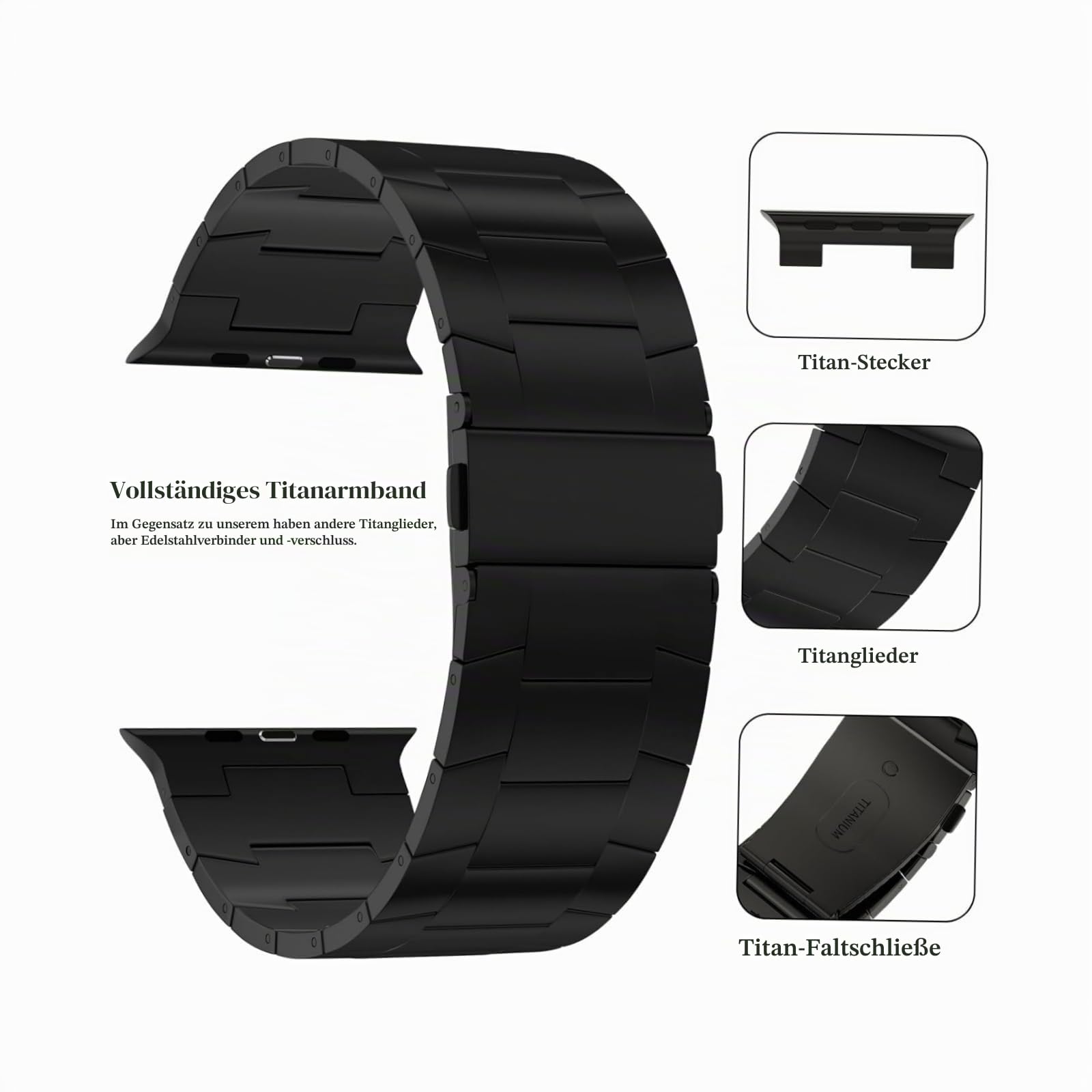 ACESTAR Titan Armband für Apple Watch Ultra 3/2/1 49mm