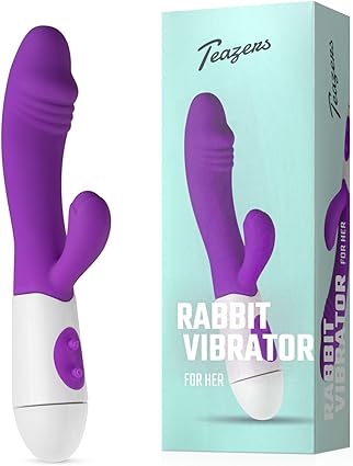 Teazers Realista Rabbit Vibrador – Vibrador Mujer – Estimulación Doble: Clítoris y Punto G – Perfecto como primer vibrador - Morado