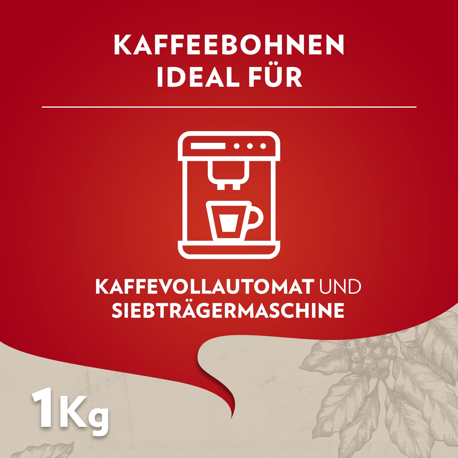 Lavazza, Qualità Rossa, Arabica & Robusta Kaffeebohnen, mit Aromanoten von Schokolade und Trockenfrüchten, Intensität 5/10, Mittlere Röstung, 1 Kg