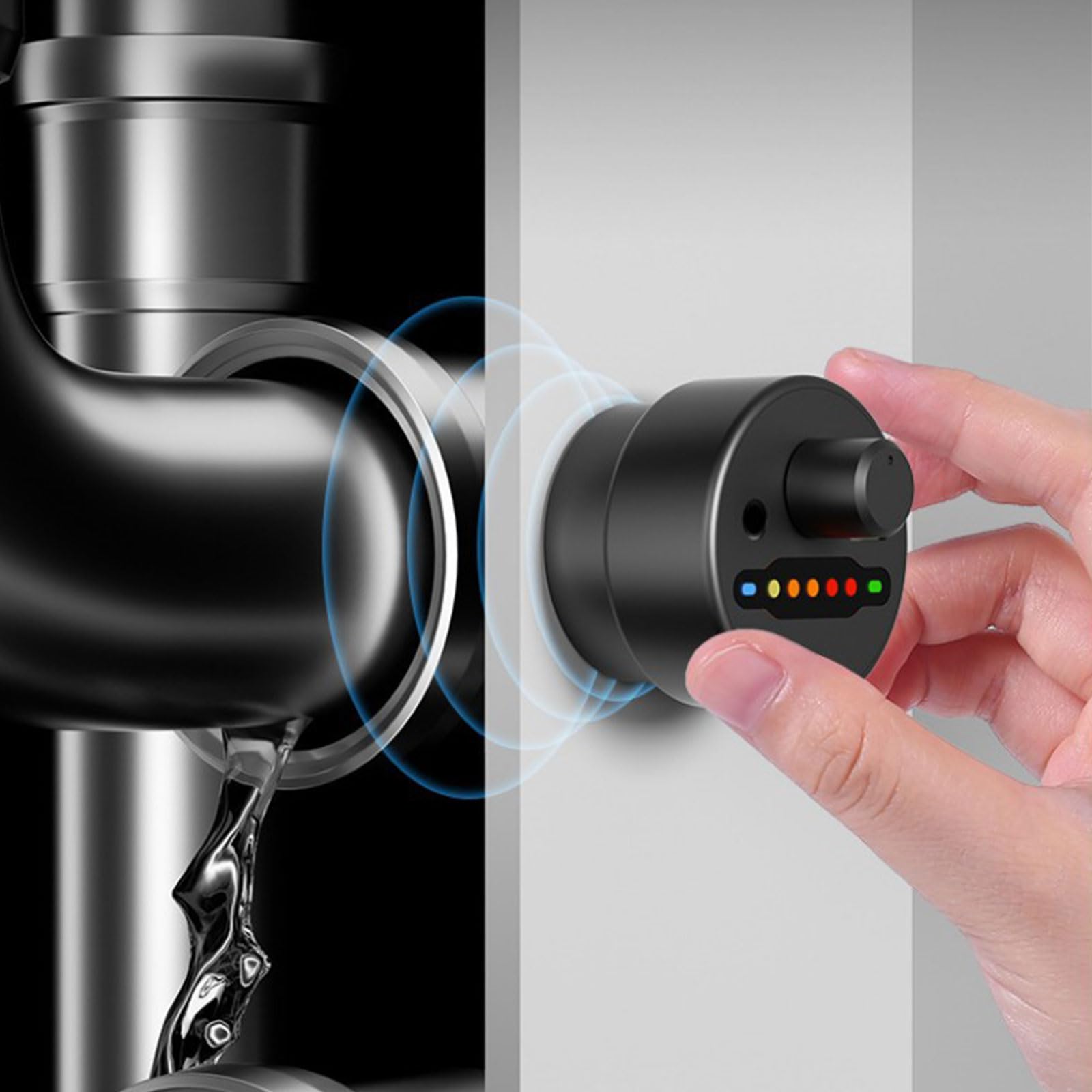 Détecteurs de fuites acoustiques polyvalents Microphones haute sensibilité Capacité réglable pour l'inspection de tuyaux muraux Systèmes de détection de fuite à plusieurs zones