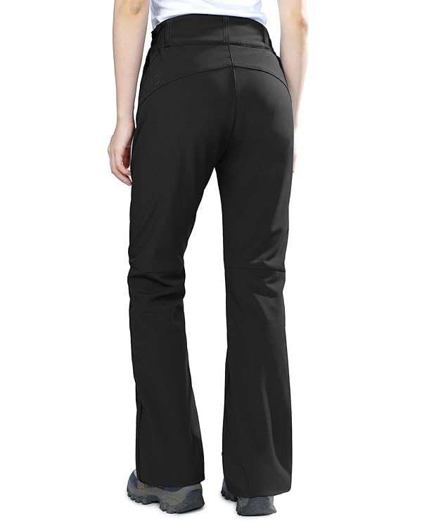Outdoor Ventures Fleece Lined Waterproof Pants Women Ski Snow Insulated Softshell Snowboard Hiking with Boot Cut by Outdoor Ventures - Image 2