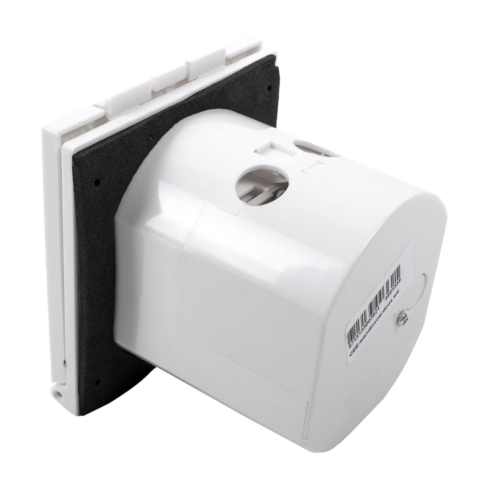 Prise de courant externe CEE - Protégée contre les projections d'eau - 200 à 240 V - 16 A - 3 broches - IP44 - Blanc