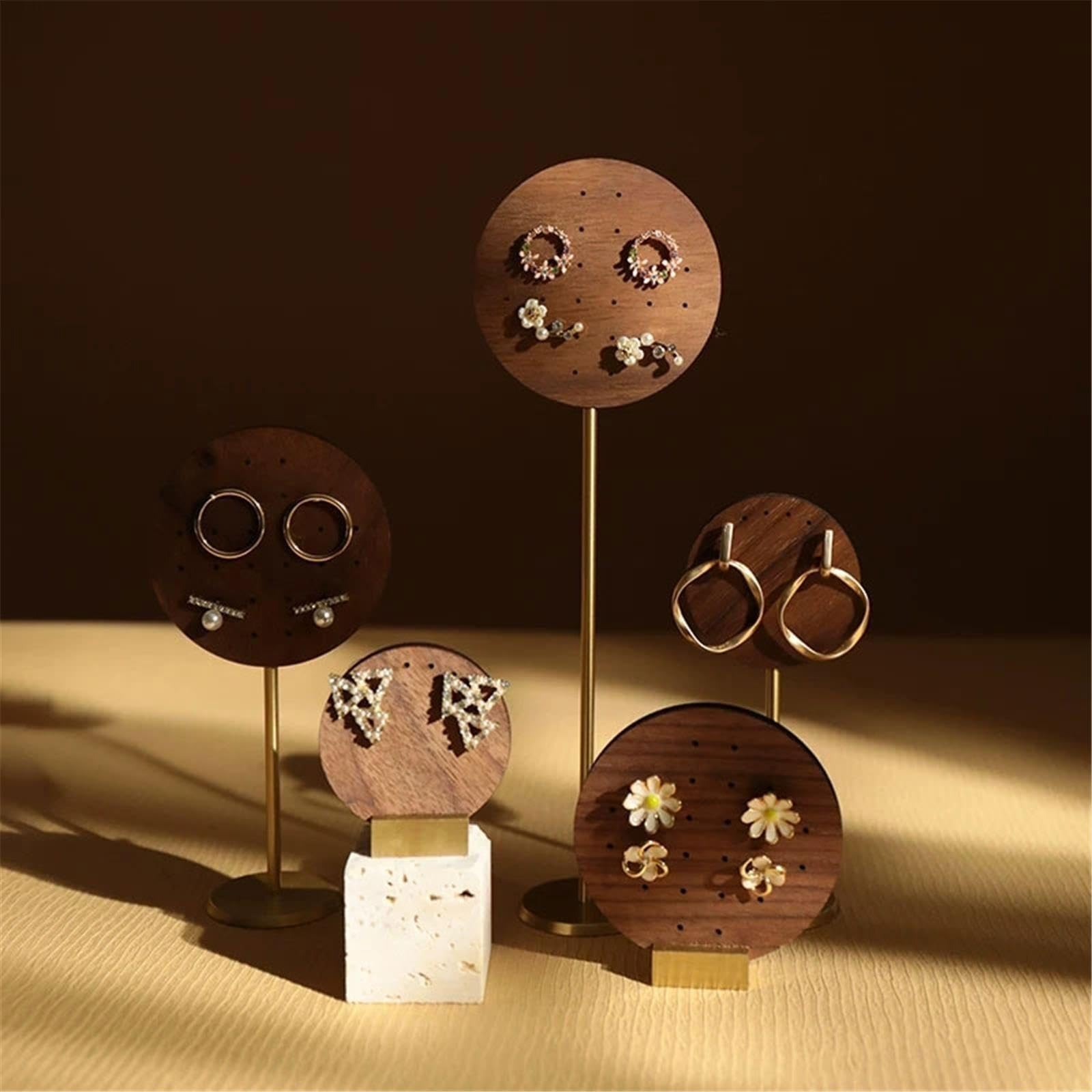 Espositore Gioielli Espositori in Legno da 6 Pezzi for Orecchini Pendenti Organizer Gioielli