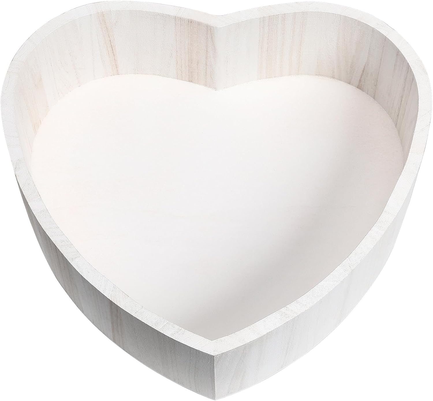 1pc Heart Shaped Photography Props Newborn Baby Wooden Child Tub Children's Photography Props Wooden Heart-Shaped Box Newborn Shape Simple s - Basket ?white ?