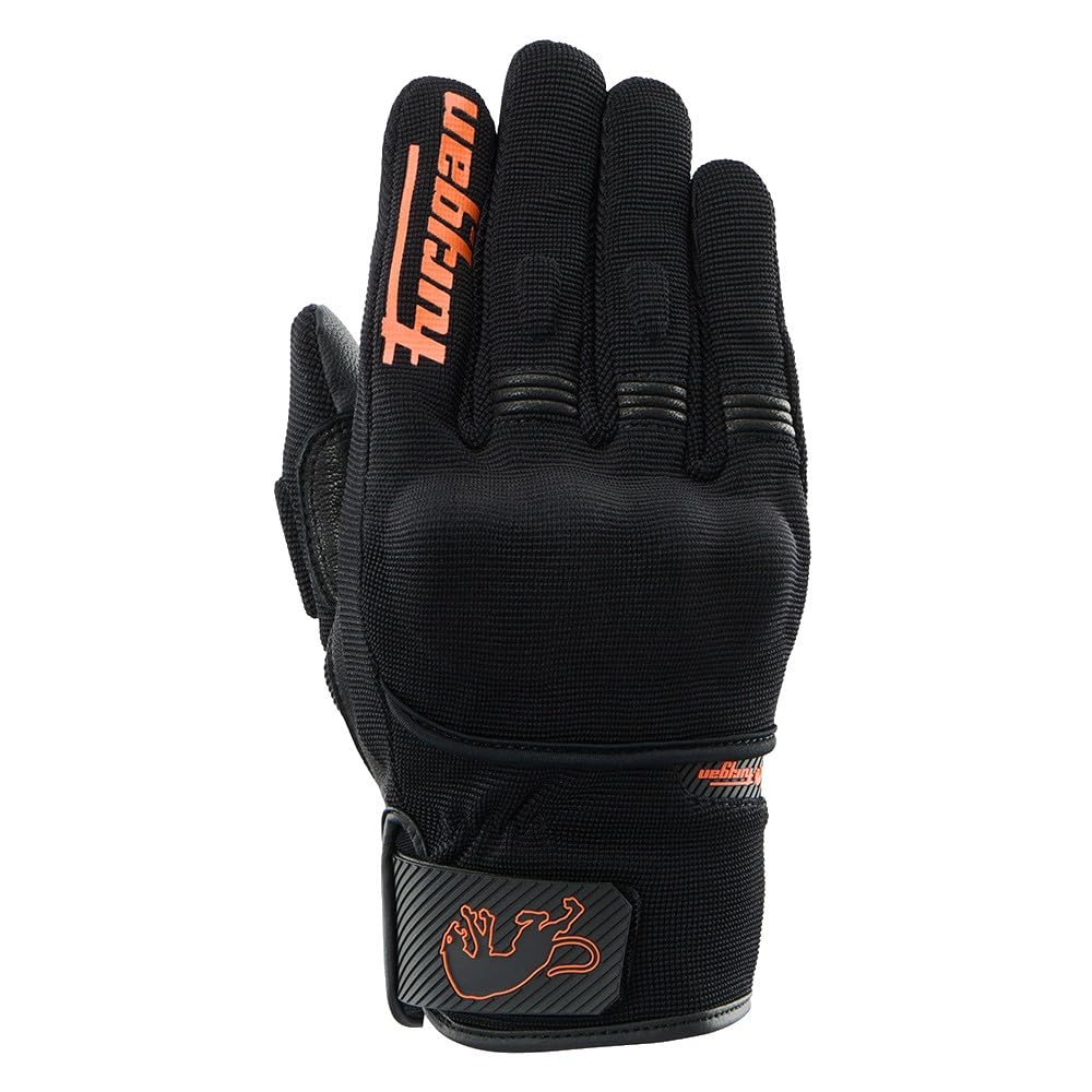 Furygan Jet D3O EVO - Guantes Moto Hombre Verano Homologados CE - Palma de Cuero