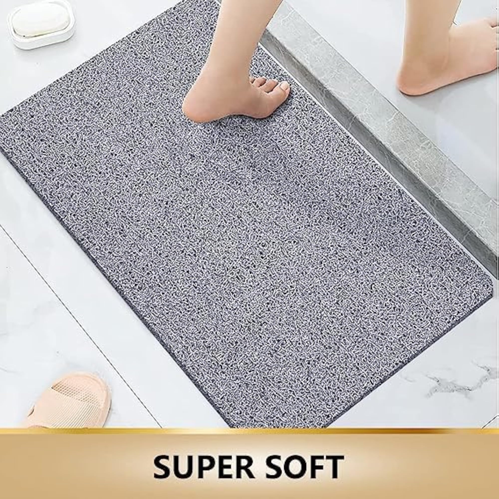 Comfortable Non-Slip Bathtub Mat with Drain Holes