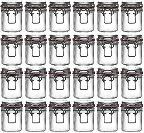 Erhard-Trading draadbeugelglas, 167 ml, incl. beugelsluiting, inmaakglas, glas, verschillende sets