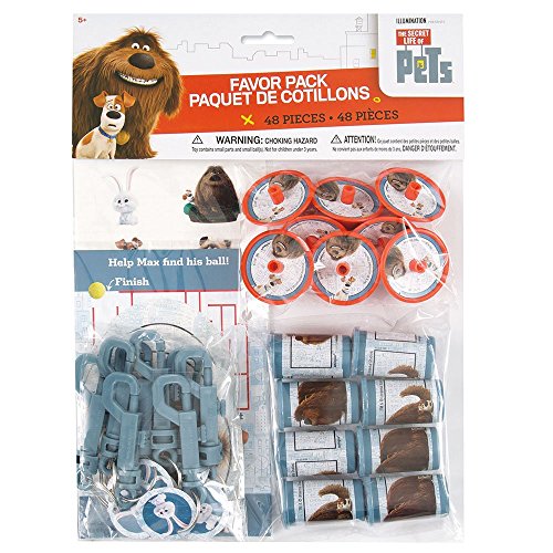 Secret Life of Pets Party Favors - Assorted, 48 Pcs