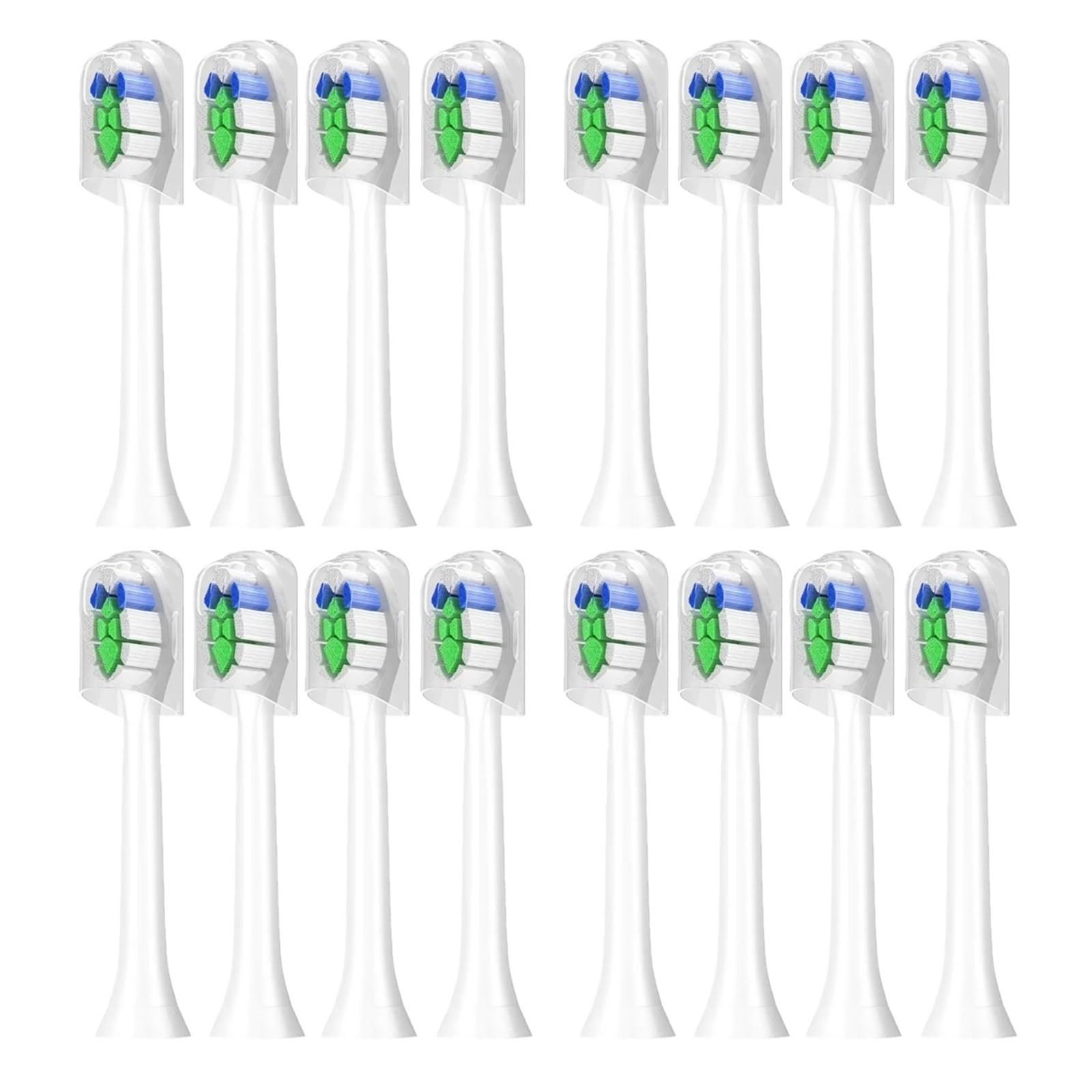 Cabezales de repuesto for cepillo dientes compatibles con recambios for 1100, 2100, 4100, 5100, 4/8/12/16 Uds