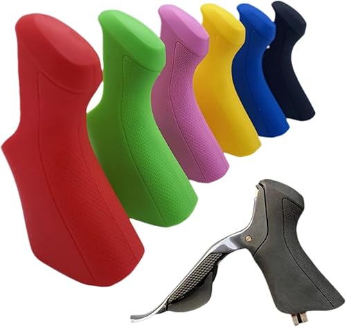 Miniatura 7 de Campanas de palanca de freno de bicicleta compatibles con Ultegra ST-6870 - Agarres de silicona para palanca de cambios de bicicleta de carretera,