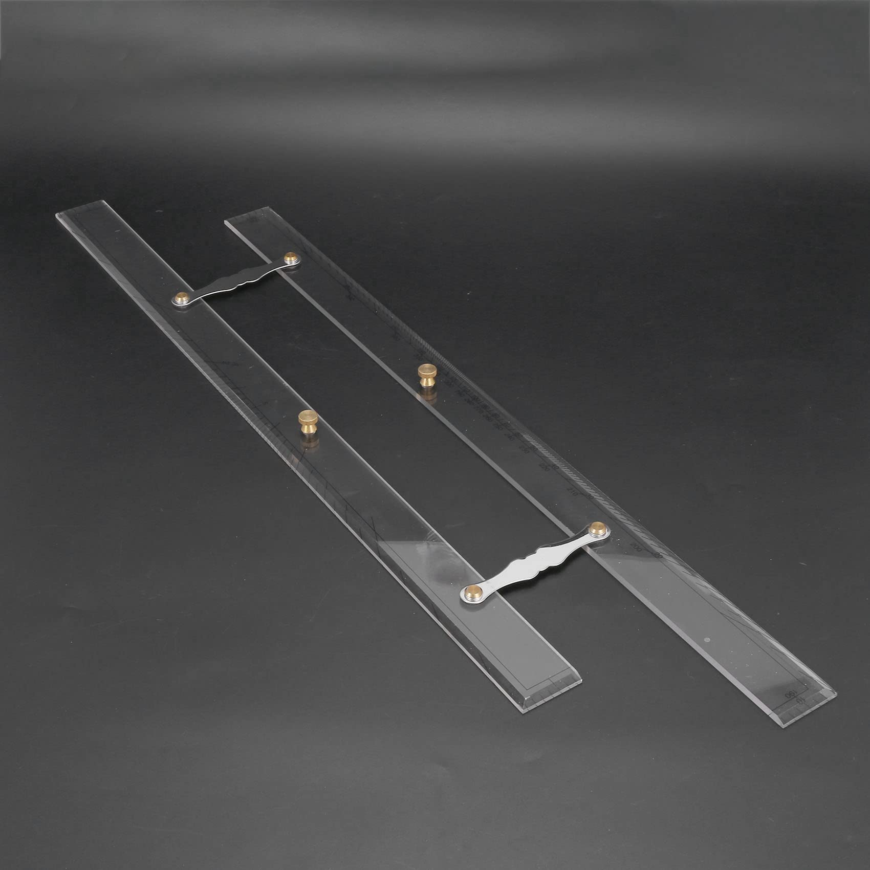 Lot de 2 règles parallèles - Règle parallèle - Points d'attribution - 600 mm