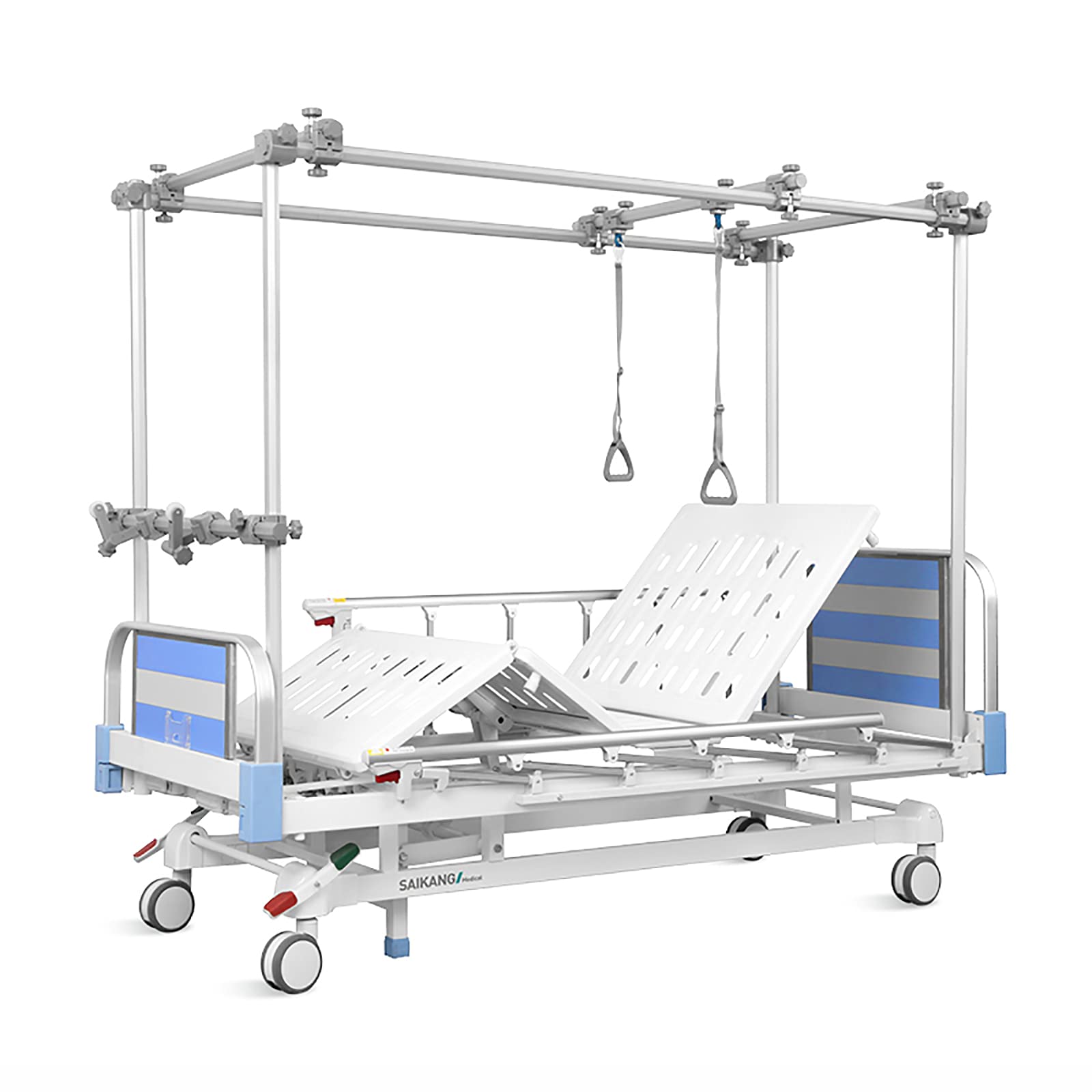Buy 3 Function Hospital Adjustable Manual Traction Orthopedic Bed with