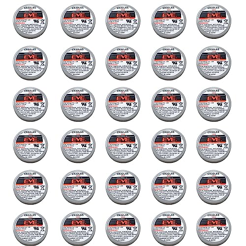 MEELER 30 Pcs ER32L65 3.6V 1000mAh Lithium Battery with Nickel Pins for Smoke Alarms Carbon Monoxide Detectors Intrusion Sensors and So On