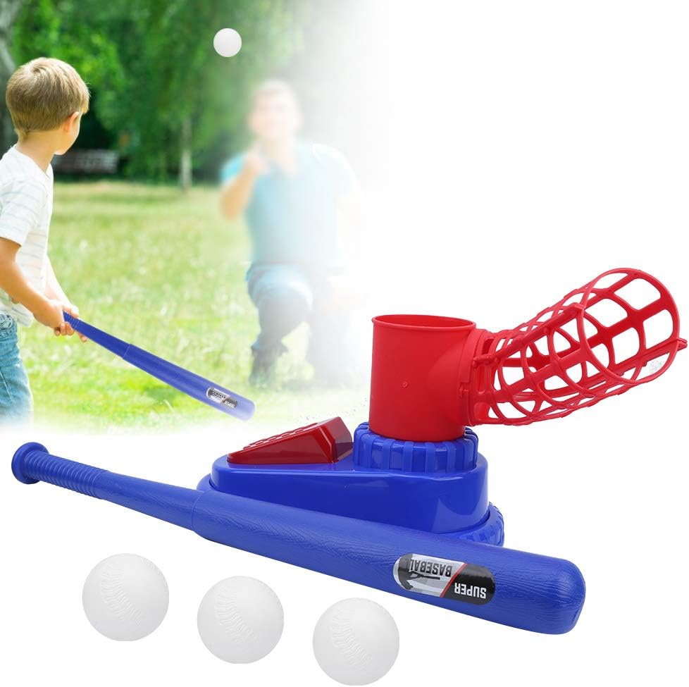 Baseball Pitching Toy Baseball Launcher Training Baseball Bat Toy for Children Kid